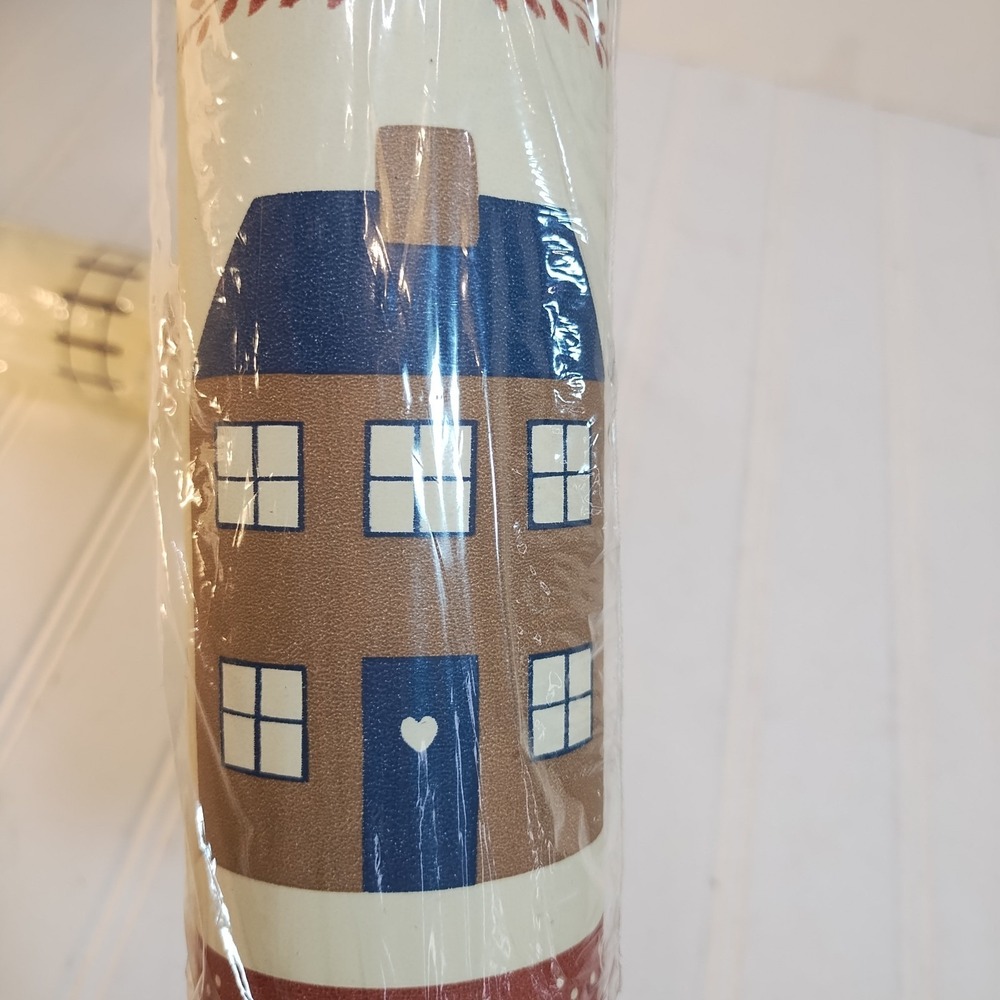 2 VTG Cottagecore Farmhouse & Fence Welcome Wallpaper Border Country 5 Yd NEW - Picture 4 of 7
